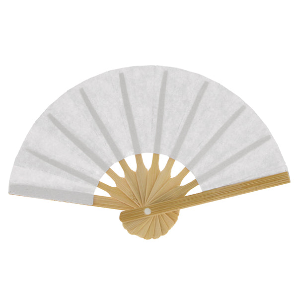 Mini ventaglio pieghevole bianco pz.12