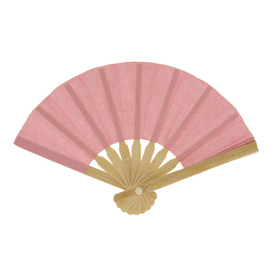 Mini ventaglio pieghevole rosa pz.12