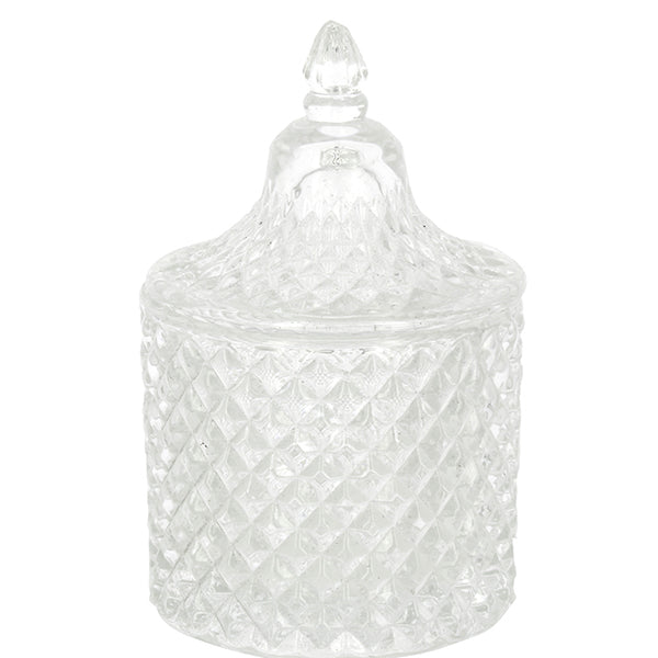 Barattolino vetro bohemia trasparente