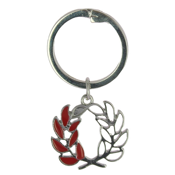 Accessorio laurea portachiavi corona alloro traforato