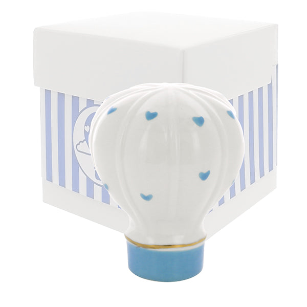 Bomboniera mongolfiera con cuori cielo