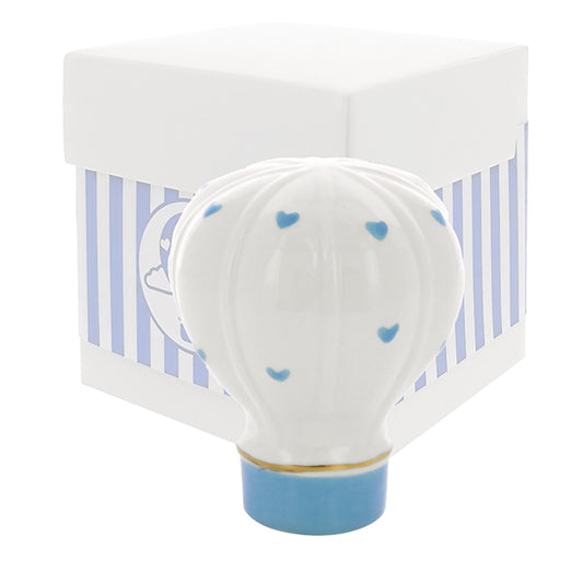 Bomboniera mongolfiera con cuori cielo