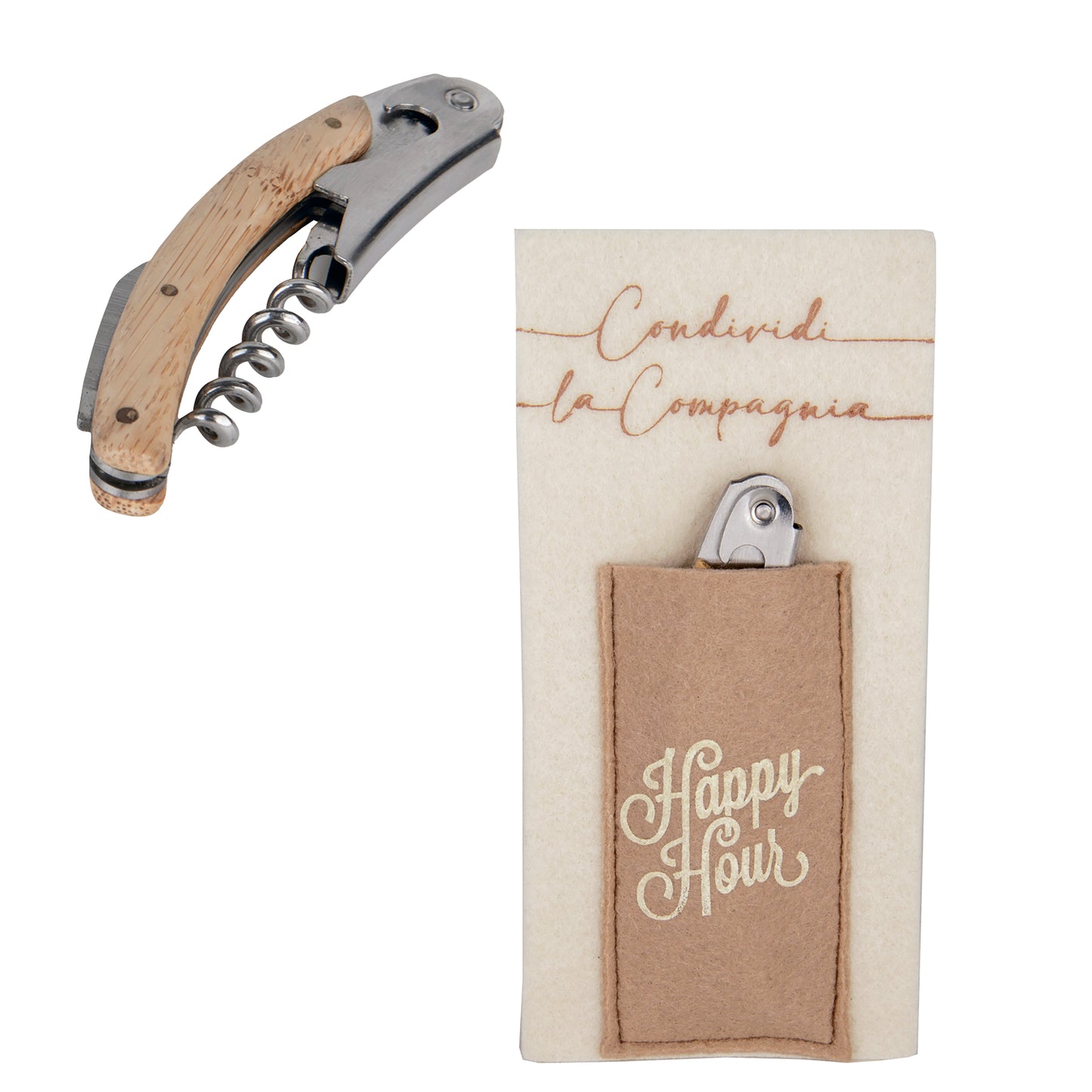 Bomboniera gourmet cavatappi con custodia