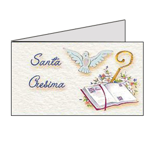 Set 20 Biglietto santa cresima con vangelo