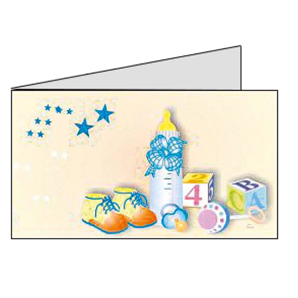 Set 20 Biglietti biberon cielo