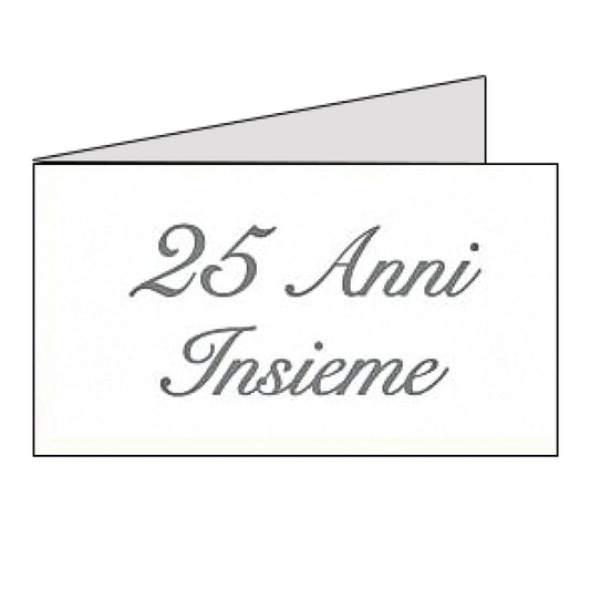 Set 20 Biglietto 25 anni insieme