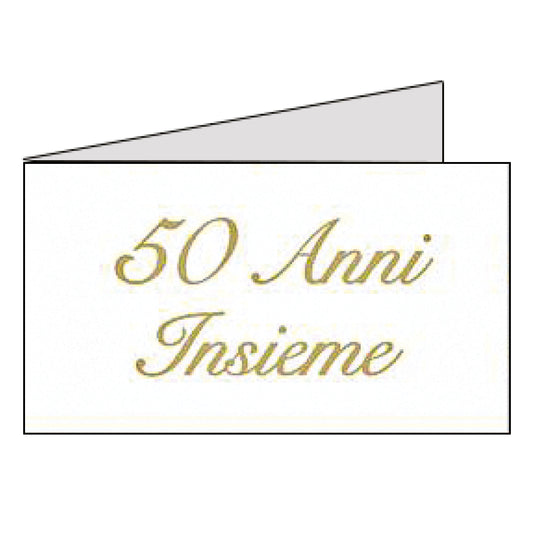 Set 20 Biglietto 50 anni insieme