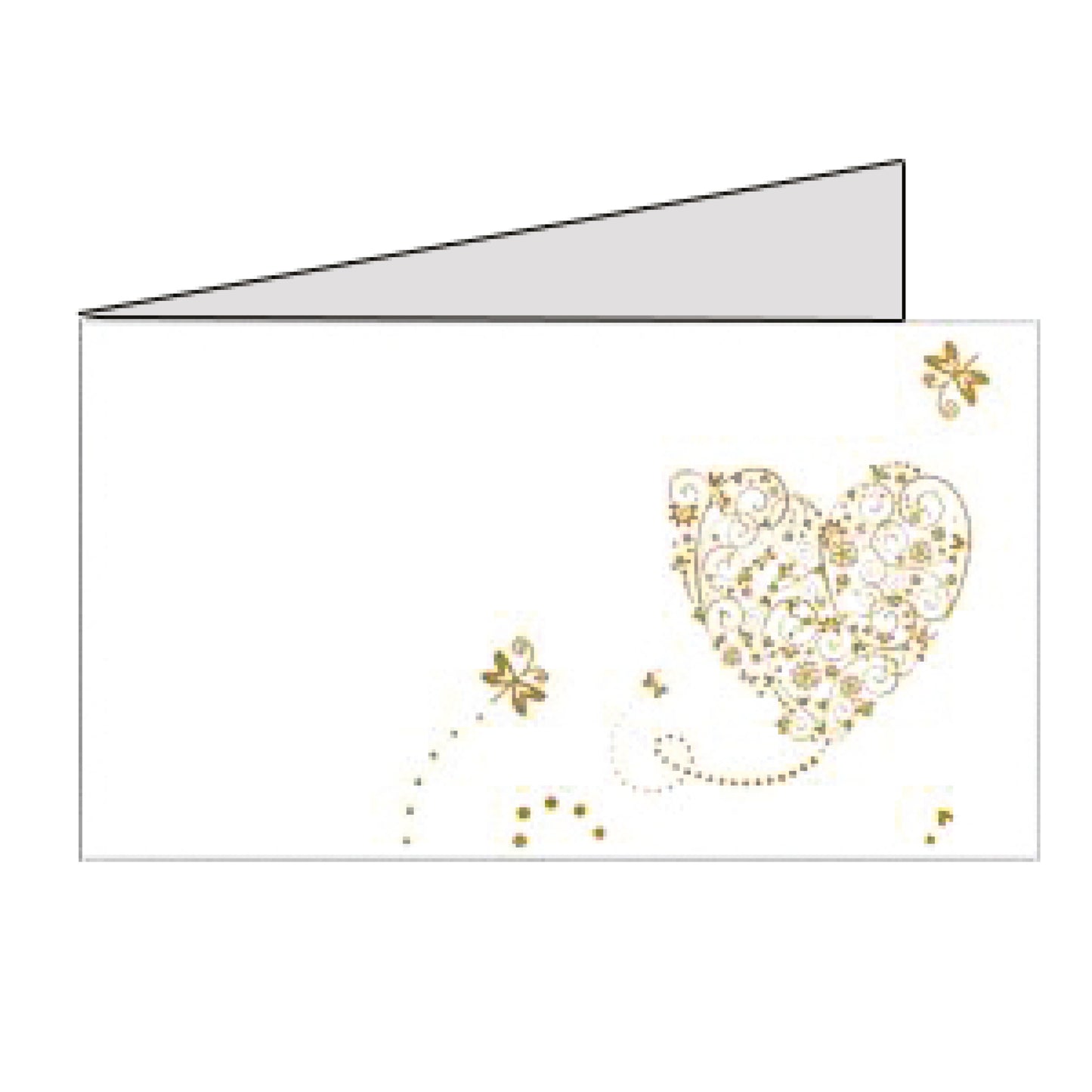 Set 20 Biglietto nozze con cuore
