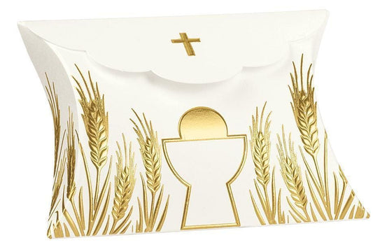 Porta confetti busta calice oro