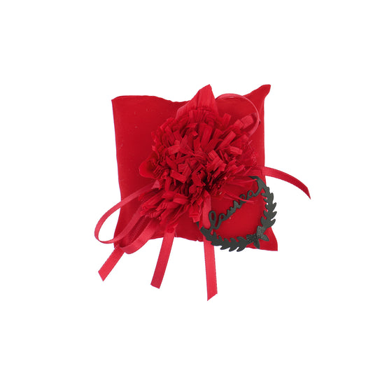 Sacchetto laurea cuscino in crep rosso