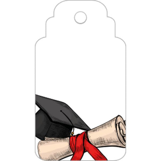 Set 30 Biglietto tag tocco con pergamena