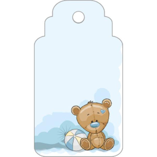 Set 30 Biglietto tag cielo con orsetto