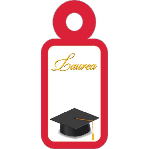 Set 24 Biglietto tag laurea con tocco
