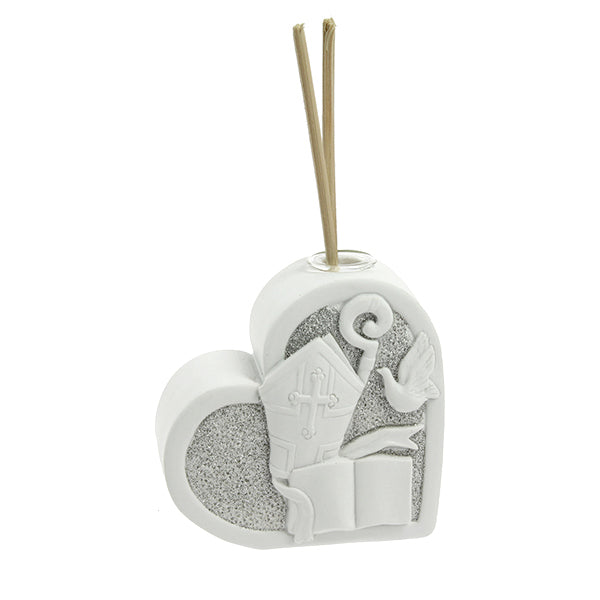 Bomboniera profumatore cuore BIANCO MIS GRANDE arredo casa per matrimonio o anniversario 24129 Bomboniera profumatore cuore BIANCO MIS GRANDE arredo casa per matrimonio o anniversario 24129