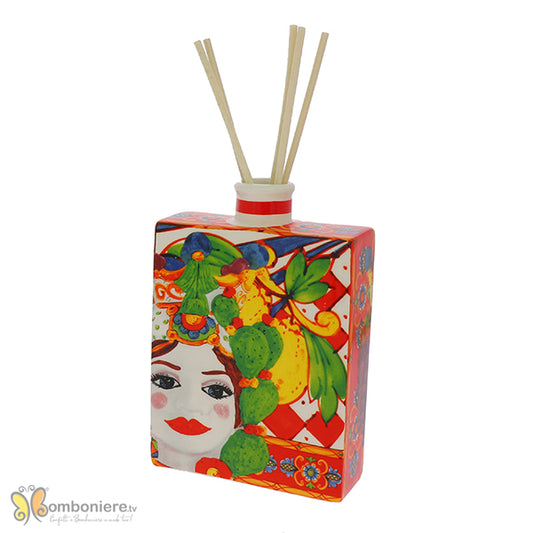 Bomboniera diffusore bottiglia Nicarè con mori