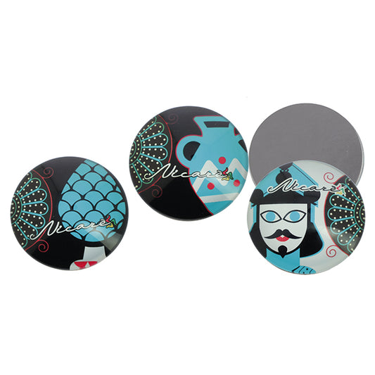 Bomboniera Nicarè magnete glass sicily style