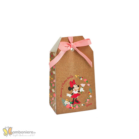 SET 10 SHOPPY CON FORO P/CONF. MINNIE FLOWERS 5,5X3,5X10 (CAD. € 0,46)