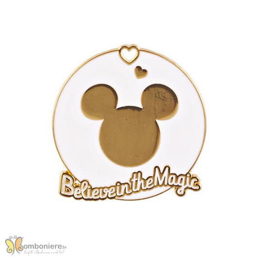 Bomboniera Disney magnete sagoma Mickey in metallo
