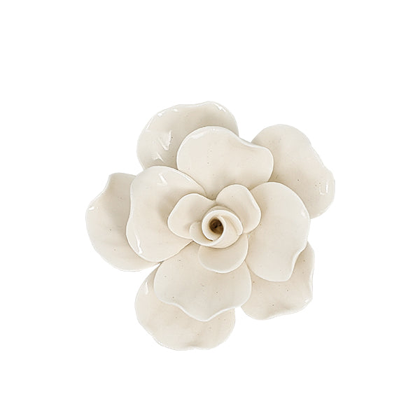 Applicazione magnolia bianca in porcellana