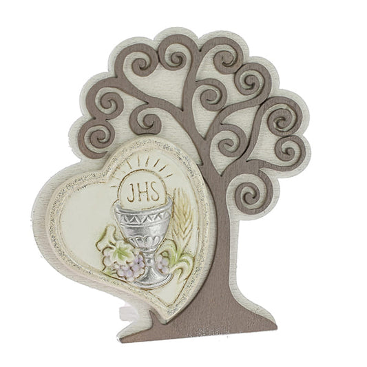 Bomboniera comunione albero della vita con cuore
