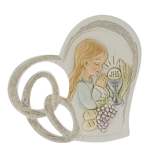 Bomboniera icona cuore traforato comunione bimba