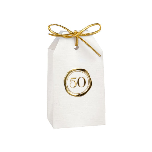 Astuccio porta confetti shoppy 50esimo completo