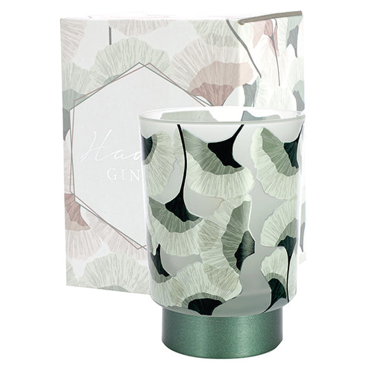 Bomboniera lampada Hadeel foglie ginkgo ottanio