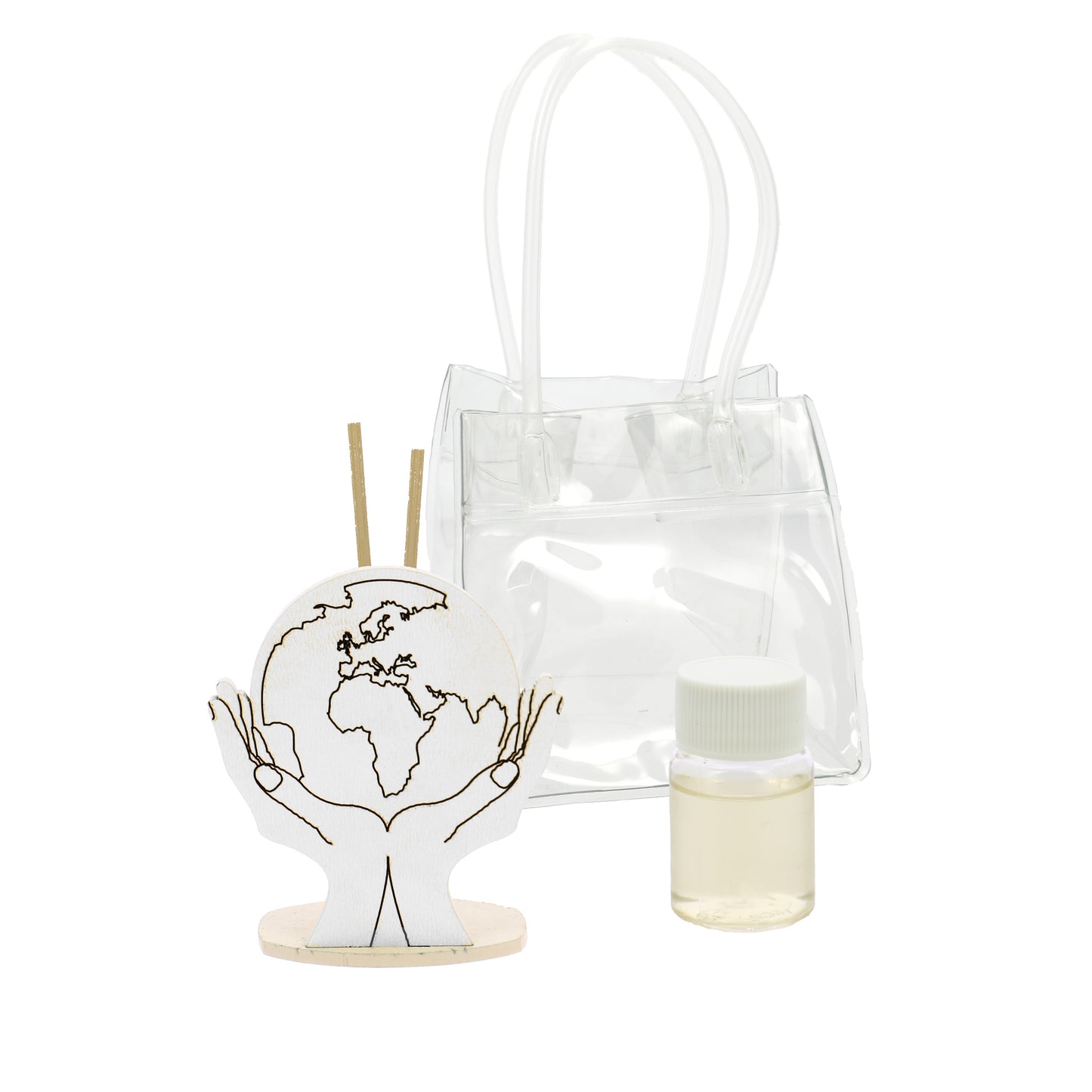 Bomboniera profumatore mani mondo sabbia