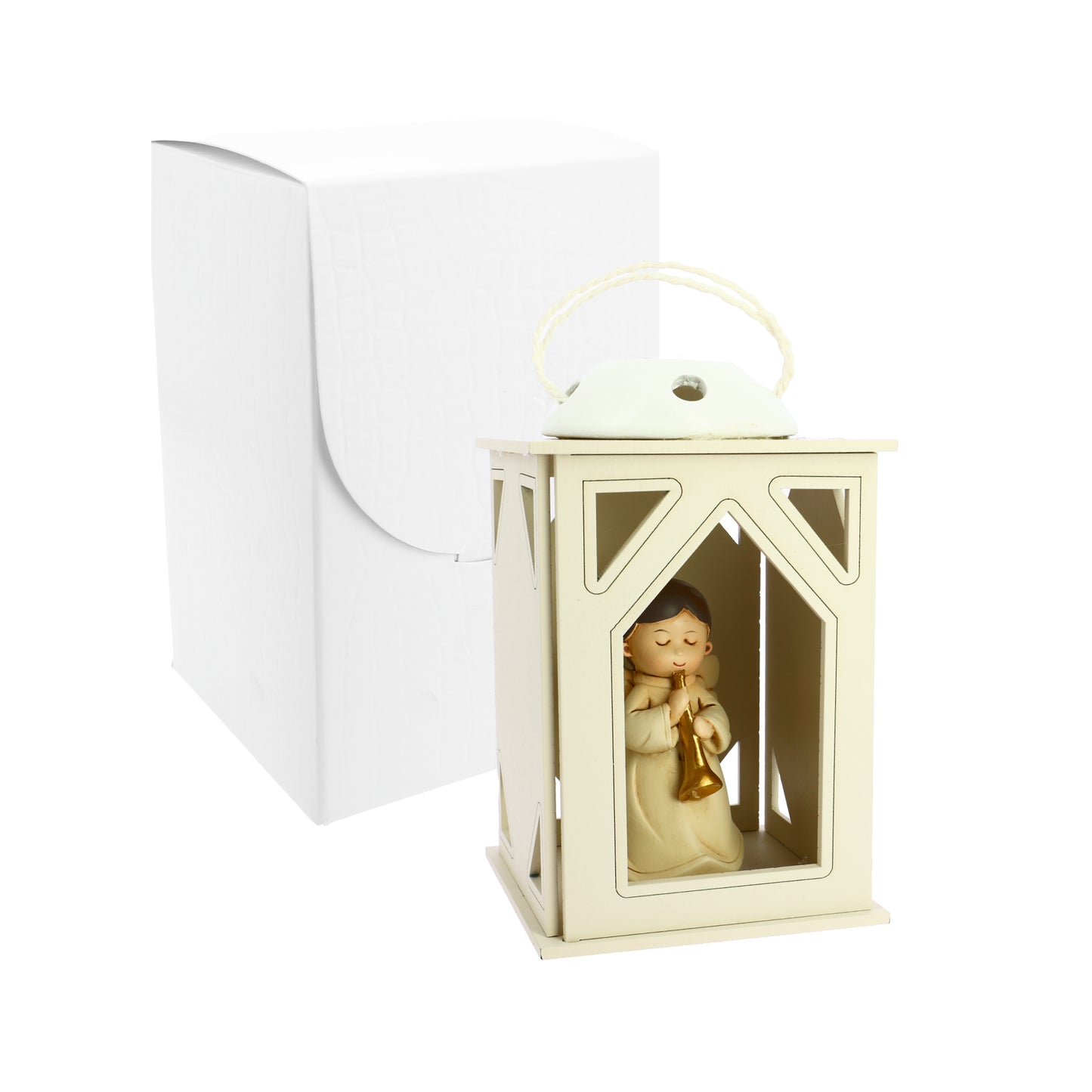 Bomboniera lampada lanterna con angelo
