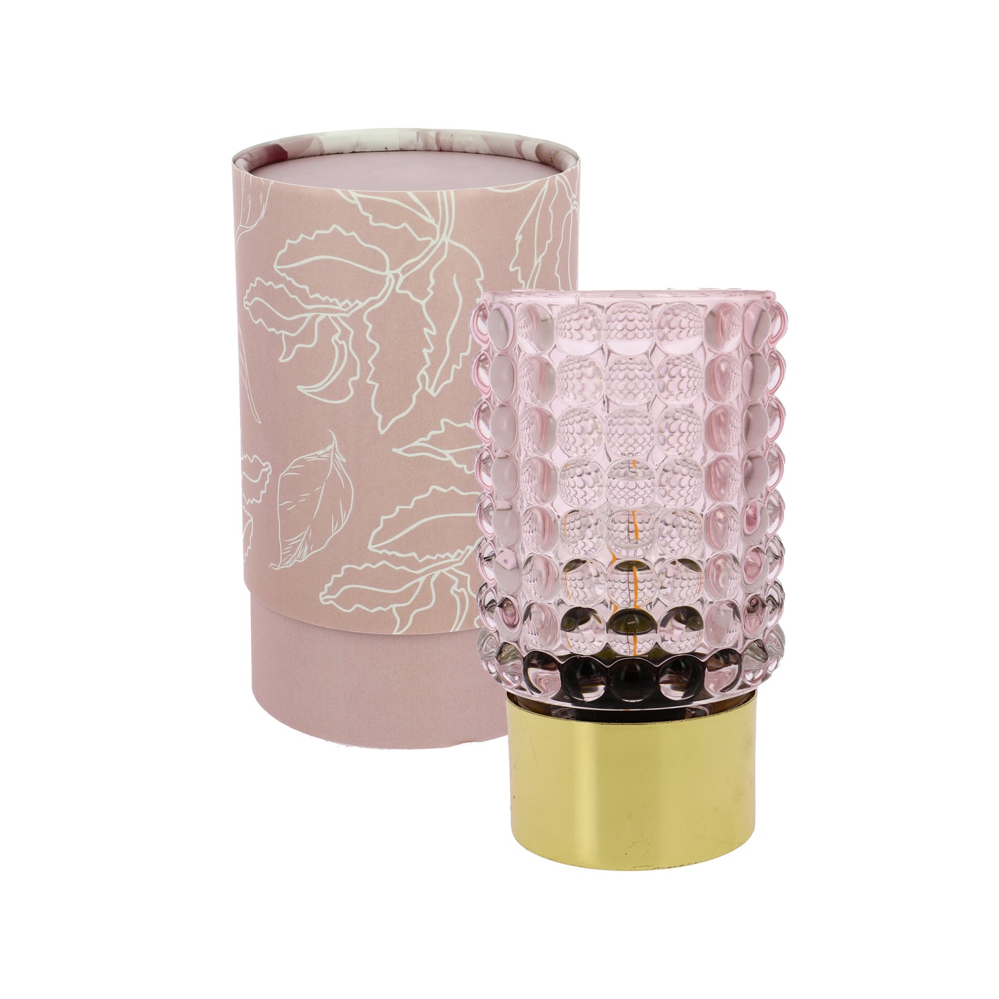 Bomboniera lampada led bolle rosa