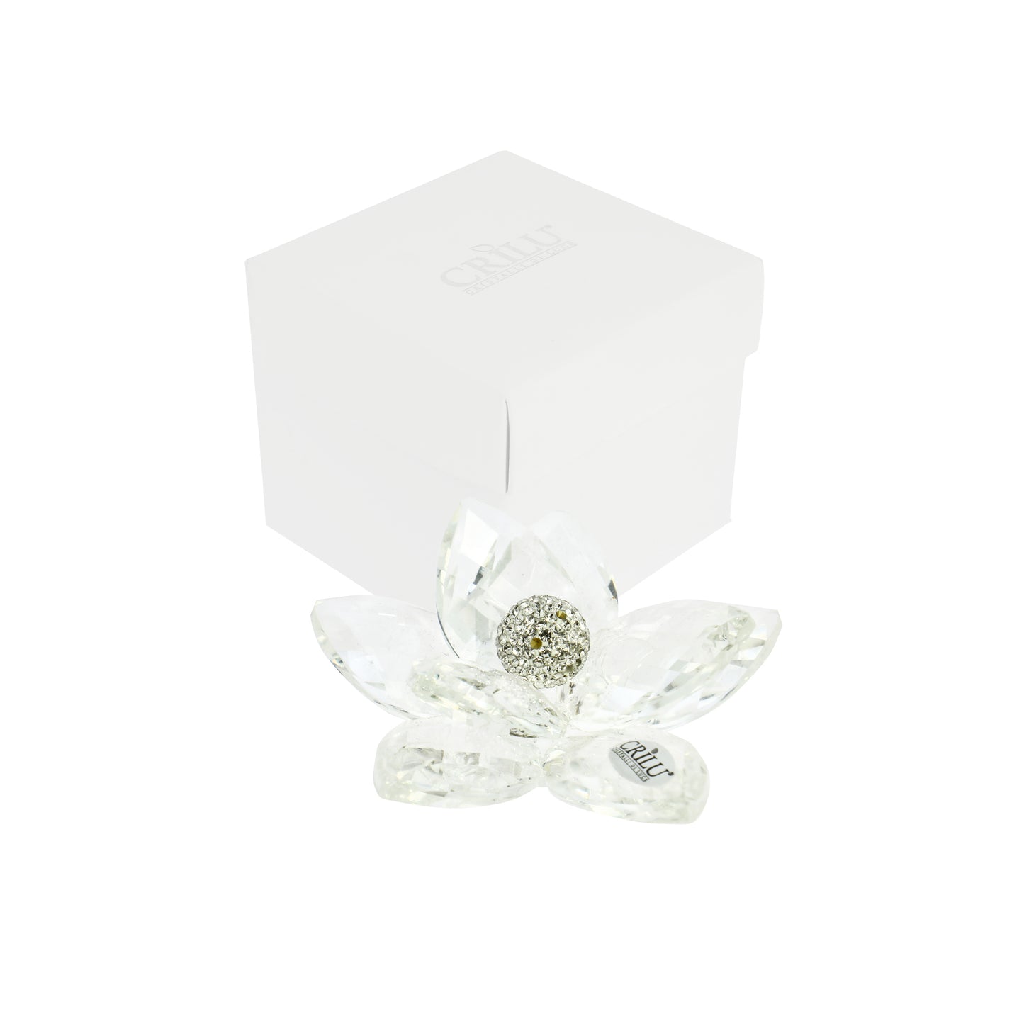 Bomboniera Crilù fior di loto trasparente