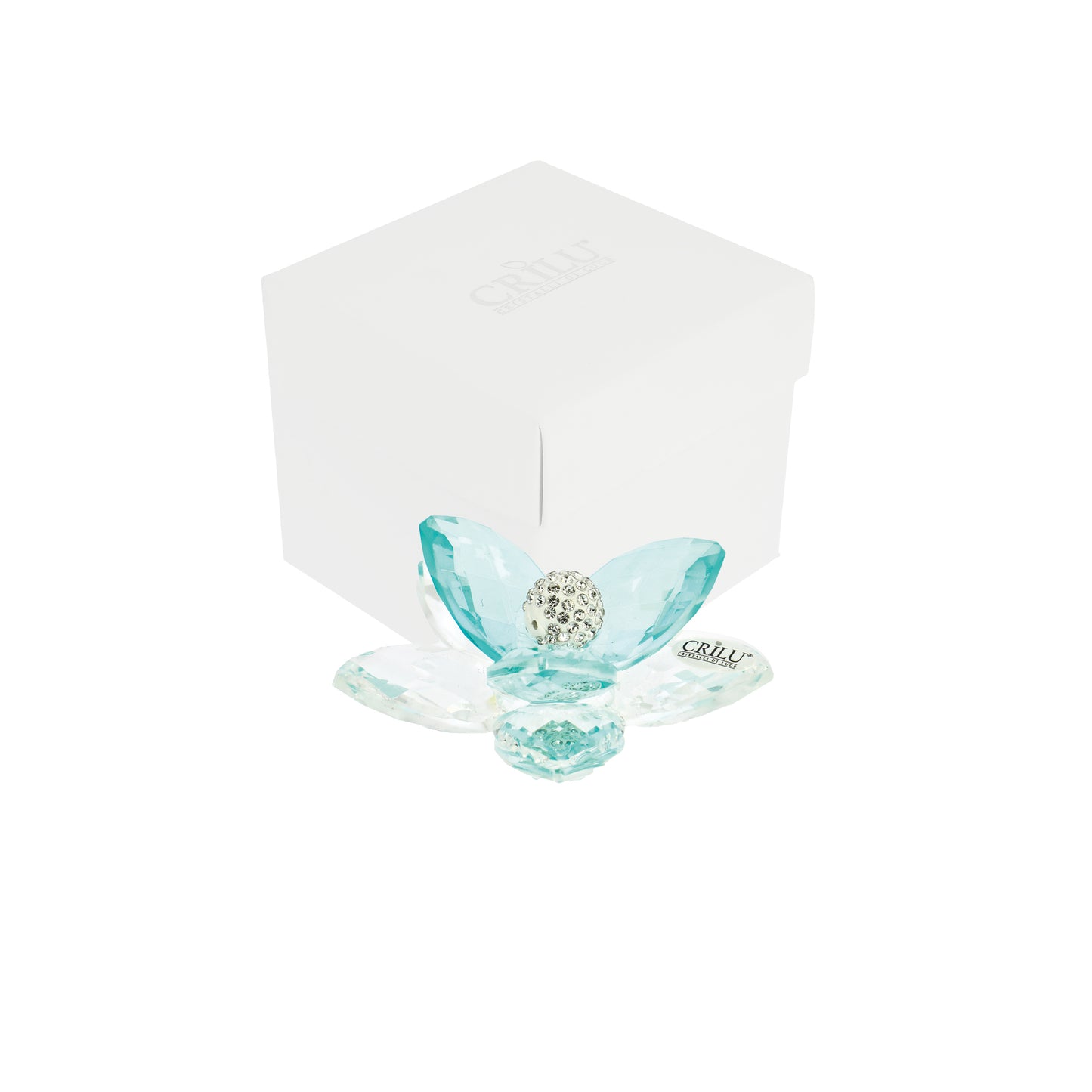 Bomboniera Crilù fior di loto turchese