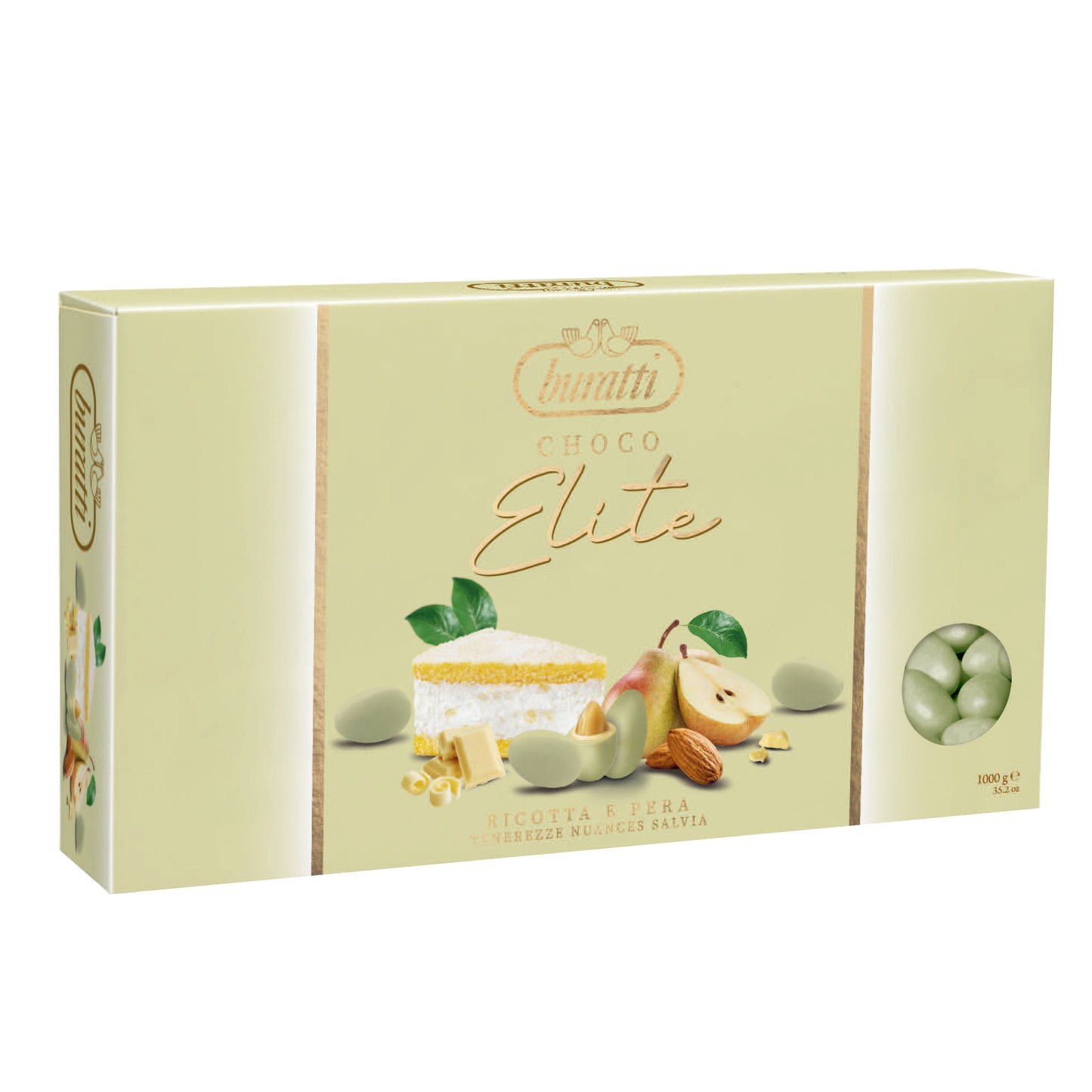 Confetti Buratti elite nuance verde ricotta e pera