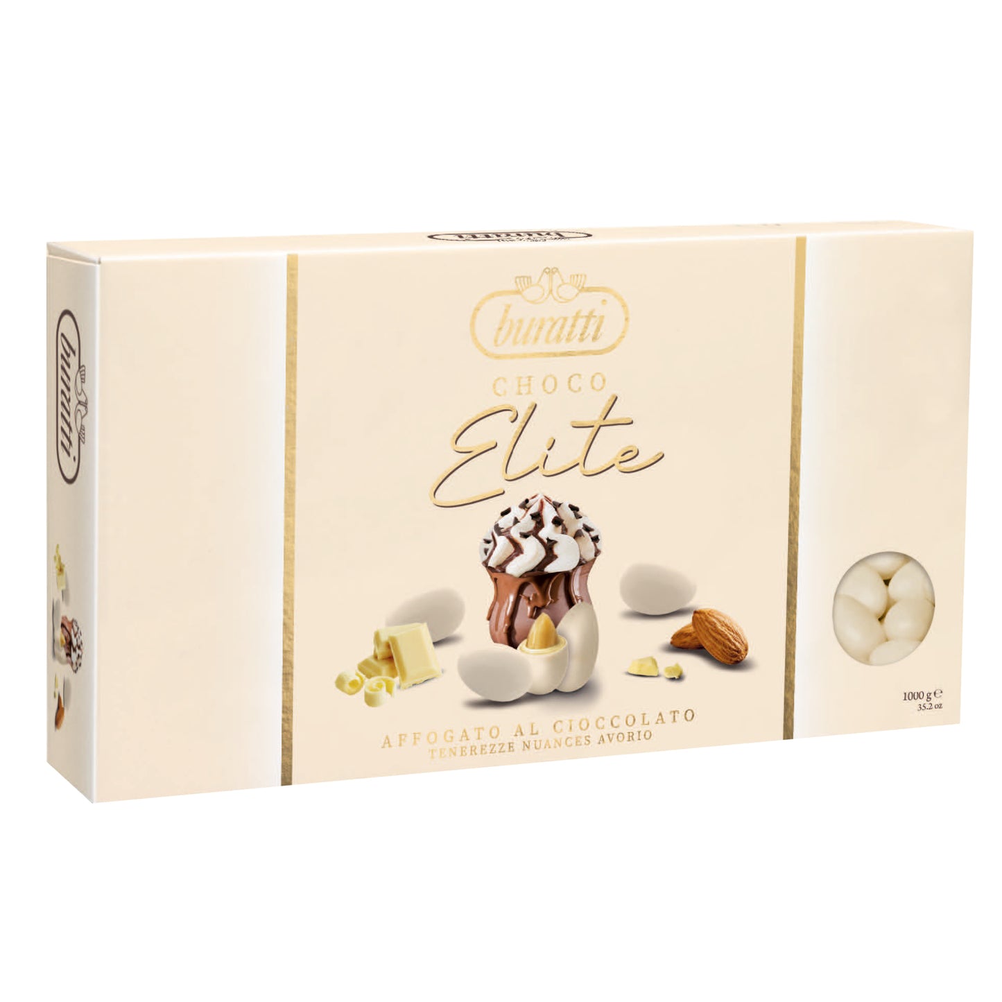 Confetti Buratti elite nuance avorio affogato al cioccolato