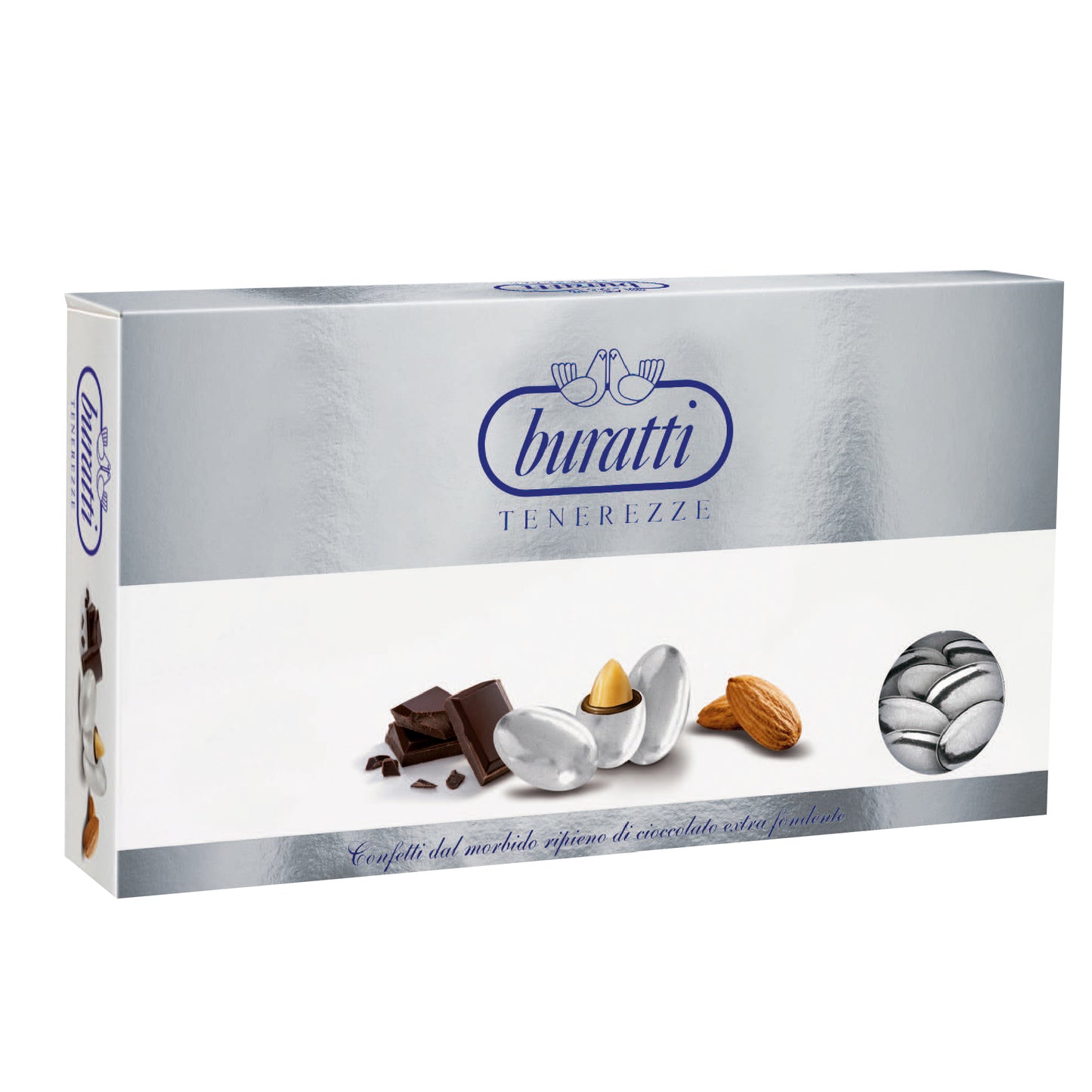 Confetti Buratti ciocconocciola argento 500g