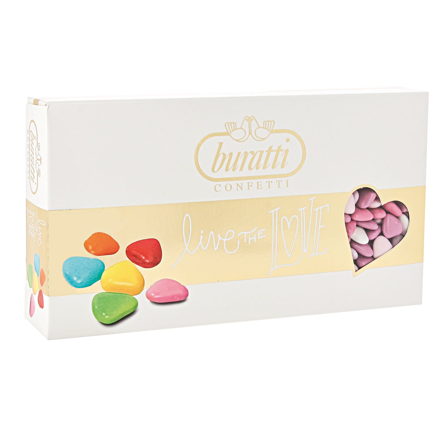 Confetti Buratti cuoriandoli love sfumati rosa