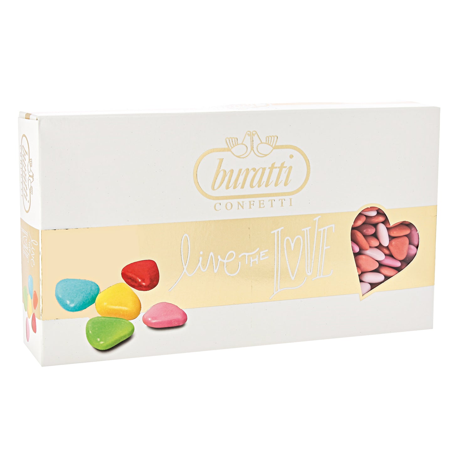 Confetti Buratti cuoriandoli love sfumati rosso
