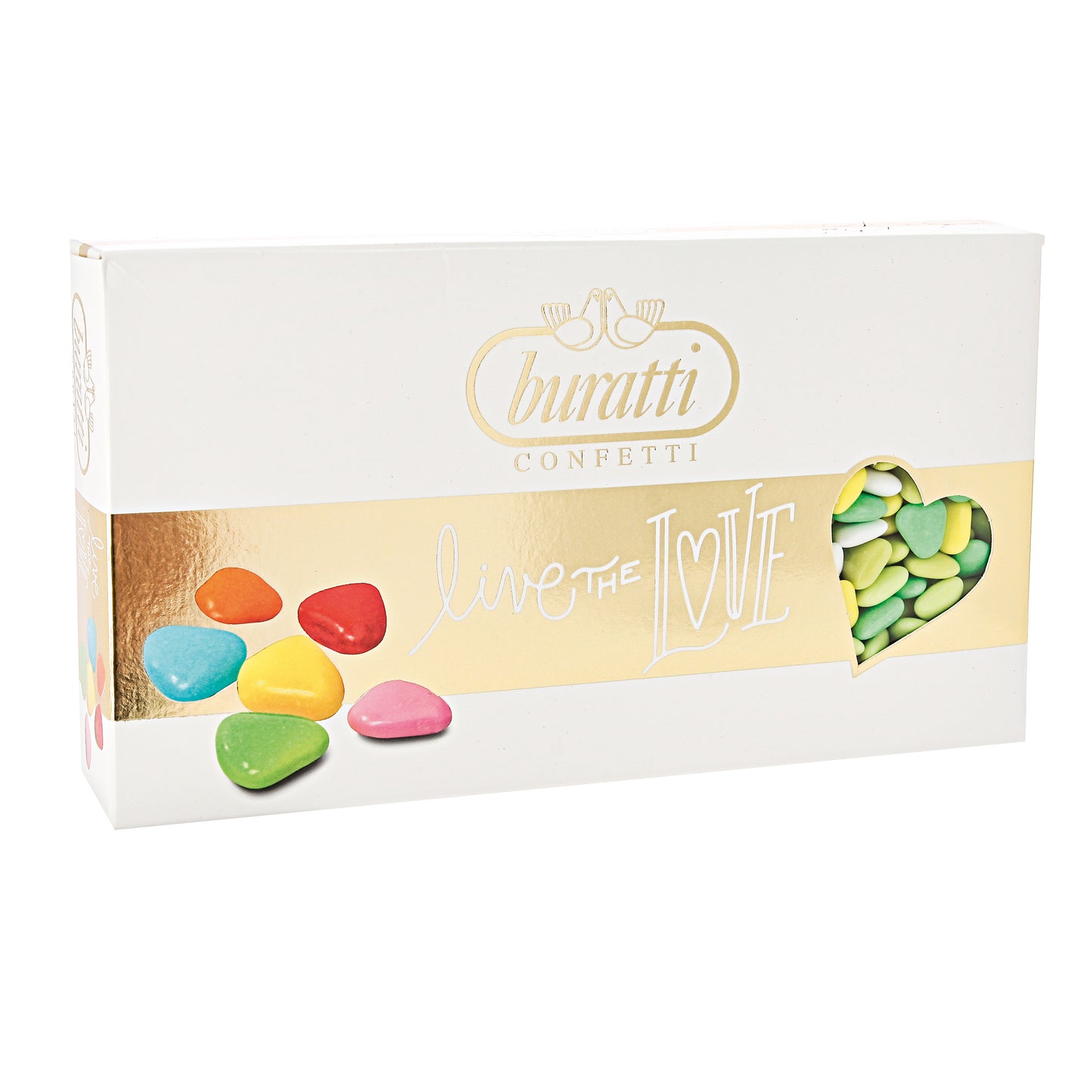 Confetti Buratti cuoriandoli love sfumati verde