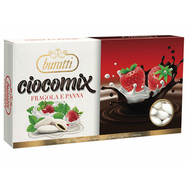 Confetti BURATTI ciocomix bianco alla panna e fragola