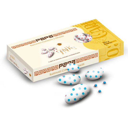 Confetti Papa cioccolato con pois cielo