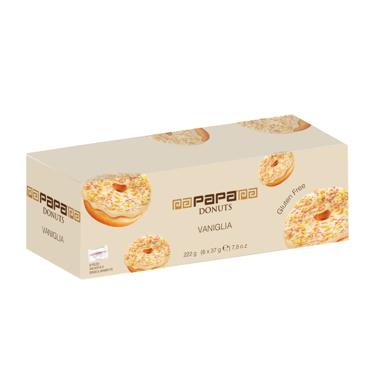 Donuts Papa glassati alla vaniglia conf. 6