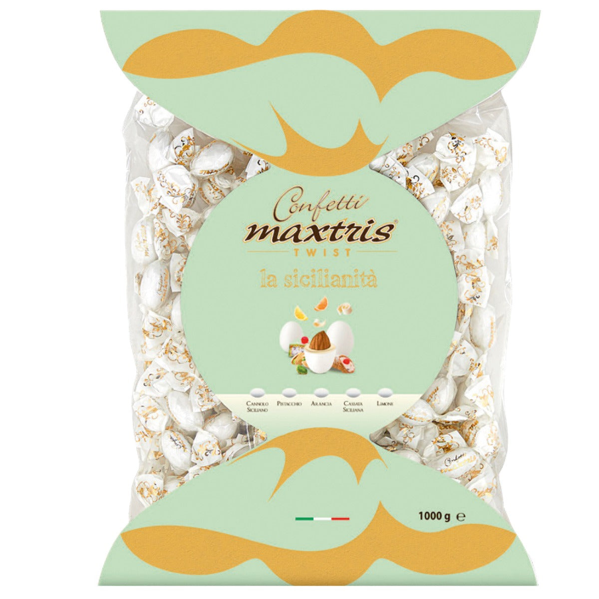Confetti Maxtris twist bag cioccomandorla sicilianità