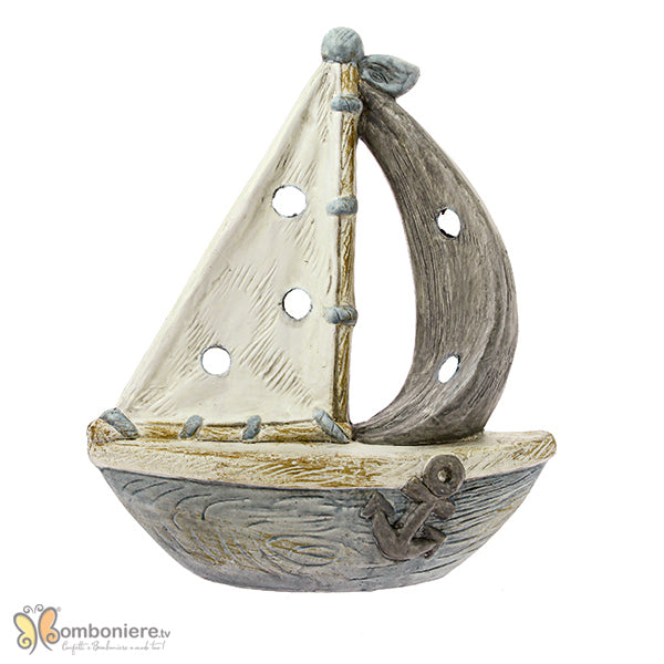 Accessorio per confettata Ocean barca a vela grande colorata con led