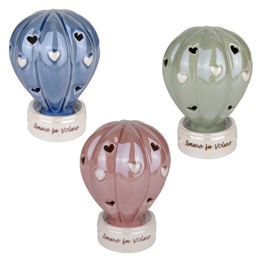 Bomboniera balloon led in 3 colori ass.