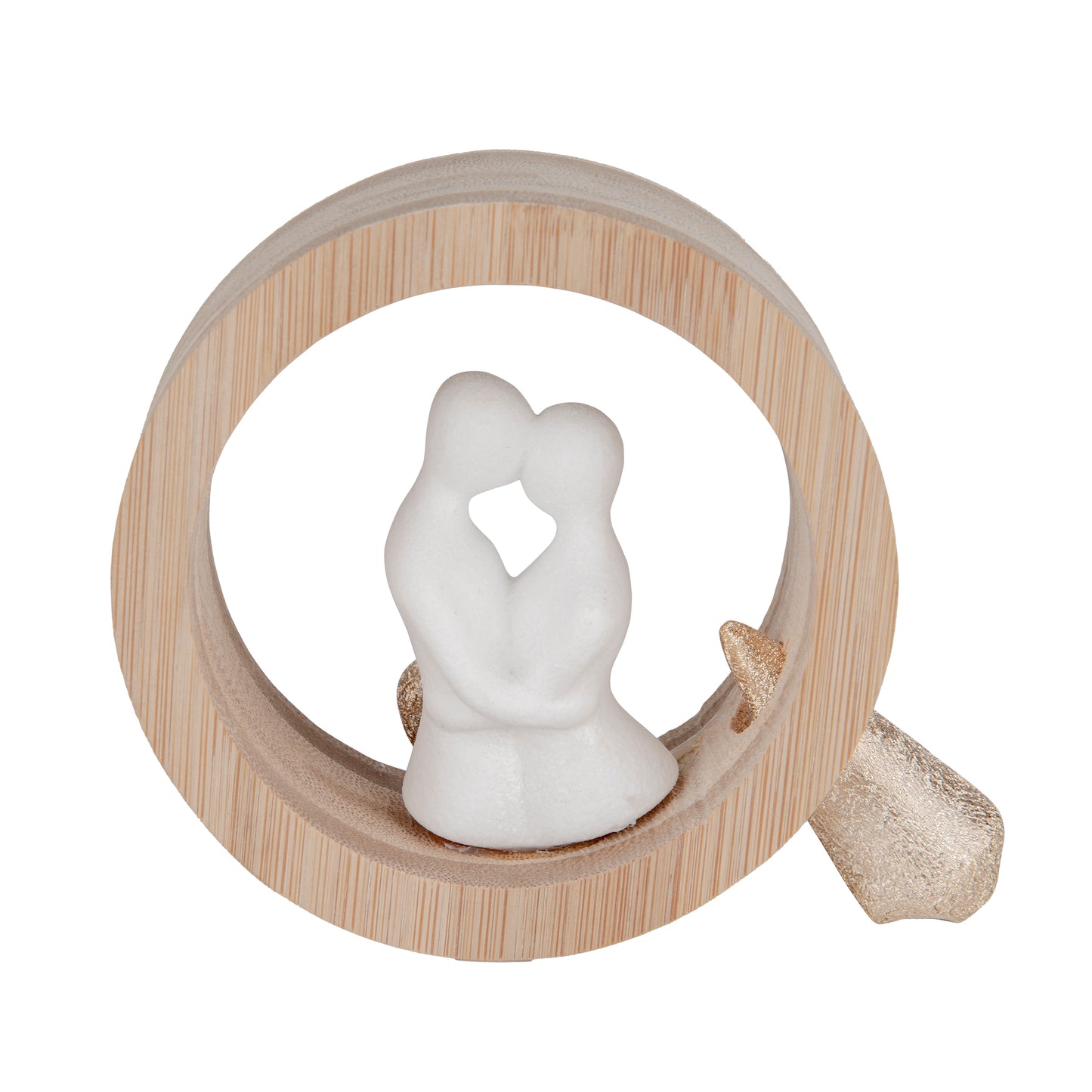 Bomboniera cerchio con coppia 2 ass.