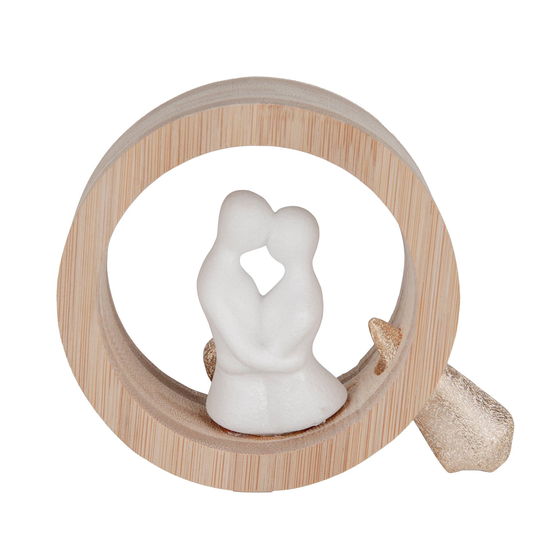 Bomboniera cerchio con coppia 2 ass.