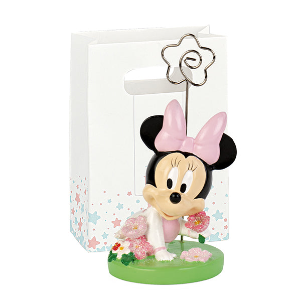 Bomboniera Disney memo clip Minnie baby flowers