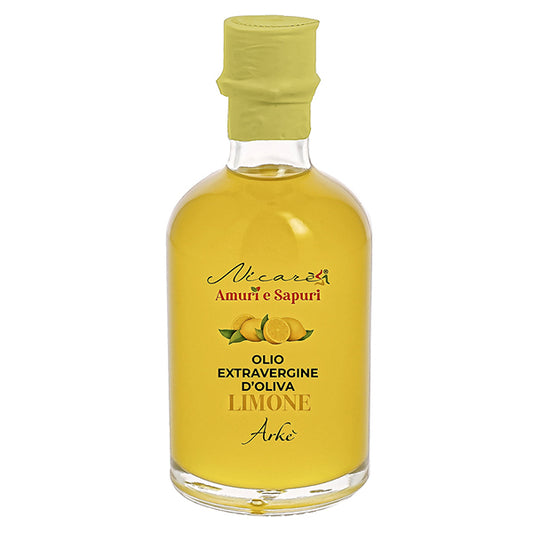 Bomboniera Nicarè olio aromatizzato al limone in bottiglia da 100ml