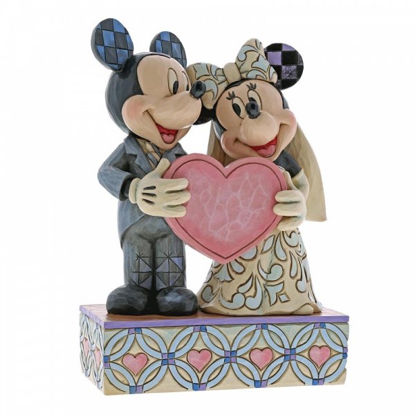 Statuetta DISNEY "Mickey e Minnie" - Due anime e un cuore
