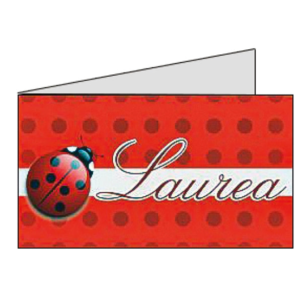 Set 20 Biglietti laurea con coccinella